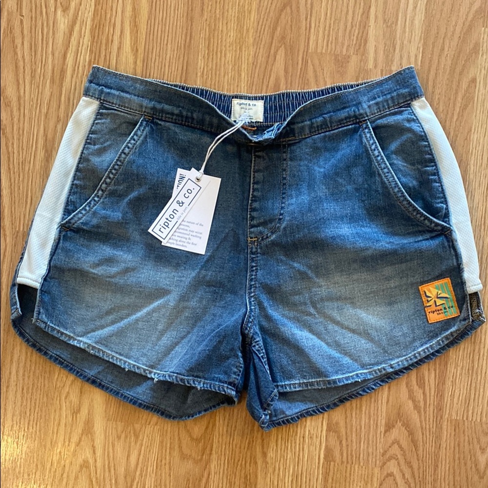 Ripton Blue Jean court Shorts Relaxed Fit Faded Wash